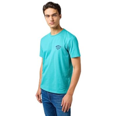 Wrangler SMALL Logo Tee, latigo bay, S Wrangler SMALL Logo Tee, latigo bay, S