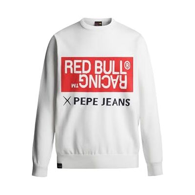 Red Bull Racing X Pepe Jeans herr RBR Intarsia logo stickad rund hals stickat, vit (benvit), XXL, Vit (benvit), XXL Red Bull Racing X Pepe Jeans herr RBR Intarsia logo stickad rund hals stickat, vit (benvit), XXL, Vit (benvit), XXL