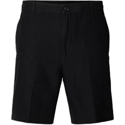 SELECTED MEN slhregular-Leroy linne BLD shorts Noos, svart, M SELECTED MEN slhregular-Leroy linne BLD shorts Noos, svart, M