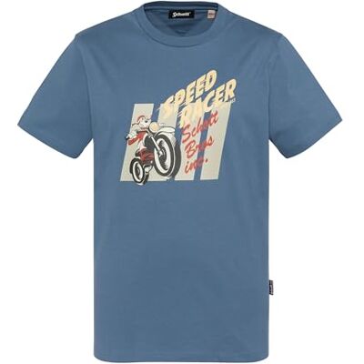 Schott NYC Tsswoope T-shirt herr, Färg: blå, 3XL Schott NYC Tsswoope T-shirt herr, Färg: blå, 3XL