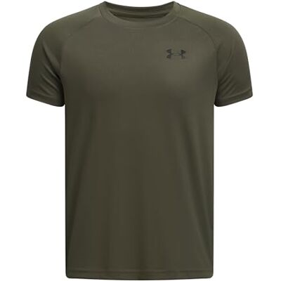 Under Armour UA Tech 2.0 SS Marin OD Grön/Svart YLG Under Armour UA Tech 2.0 SS Marin OD Grön/Svart YLG