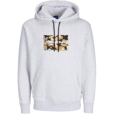 JACK & JONES JACK&JONES JORVESTERBRO Newton BOXFRONT Sweat BF, Vit melange, M JACK & JONES JACK&JONES JORVESTERBRO Newton BOXFRONT Sweat BF, Vit melange, M