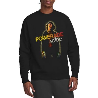 AC/DC ACDC Powerage Crew Sweatshirt, svart, Medium, Svart, M AC/DC ACDC Powerage Crew Sweatshirt, svart, Medium, Svart, M