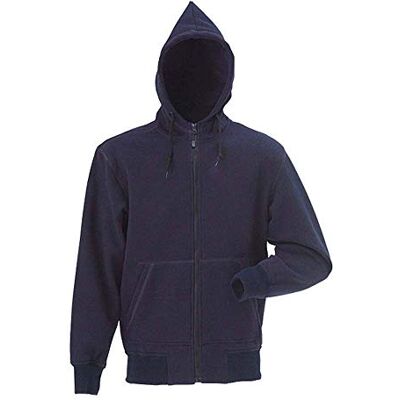 J.A.K. 8520051 serie 8520 70% bomull/30% polyester huvtröja, marine, S storlek J.A.K. 8520051 serie 8520 70% bomull/30% polyester huvtröja, marine, S storlek