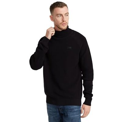 G-STAR RAW Tech stickad med halvlång dragkedja, Svart (Dk Black D25114-d465-6484), M G-STAR RAW Tech stickad med halvlång dragkedja, Svart (Dk Black D25114-d465-6484), M