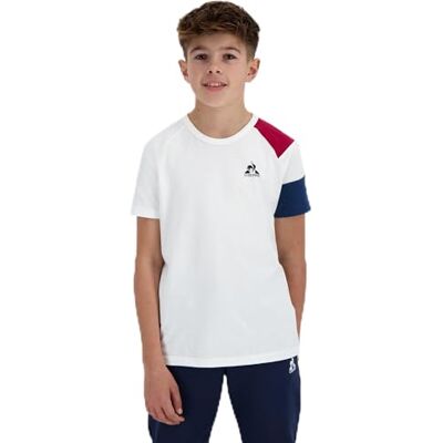 Le Coq Sportif T-shirt för pojkar, Vitt och blått, 8 �r Le Coq Sportif T-shirt för pojkar, Vitt och blått, 8 �r