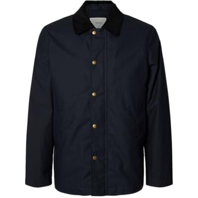 SELECTED FEMME Herr Slhwalter Waxed Cotton 2.0 JKT Noos, Sky Captain, l, Sky Captain, L SELECTED FEMME Herr Slhwalter Waxed Cotton 2.0 JKT Noos, Sky Captain, l, Sky Captain, L