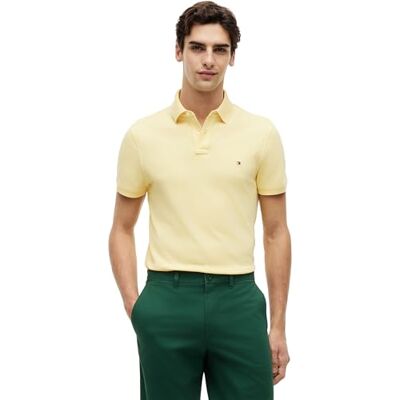 Tommy Hilfiger herr CORE 1985 REGULAR POLO MW0MW17770 S/S Polo, gul, L, Gul (Citronella), L Tommy Hilfiger herr CORE 1985 REGULAR POLO MW0MW17770 S/S Polo, gul, L, Gul (Citronella), L