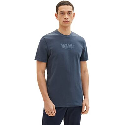 TOM TAILOR herr T-shirt 1035637, 10668 Sky Captain Blue, XXL TOM TAILOR herr T-shirt 1035637, 10668 Sky Captain Blue, XXL