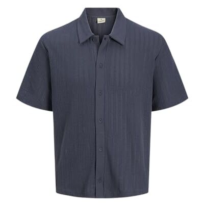 JACK & JONES Jprbluhenry Ss skjorta, Indiskt bläck, S JACK & JONES Jprbluhenry Ss skjorta, Indiskt bläck, S