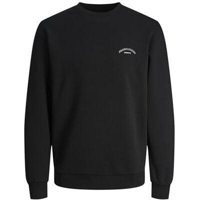 JACK & JONES Jjcollege logo sweat crew pls – plus size, svart, 5XL JACK & JONES Jjcollege logo sweat crew pls – plus size, svart, 5XL