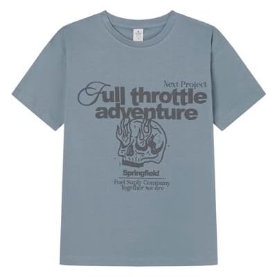 Springfield Skate/Skull Långärmad T-shirt, Flerfärgad, 9-10 Springfield Skate/Skull Långärmad T-shirt, Flerfärgad, 9-10