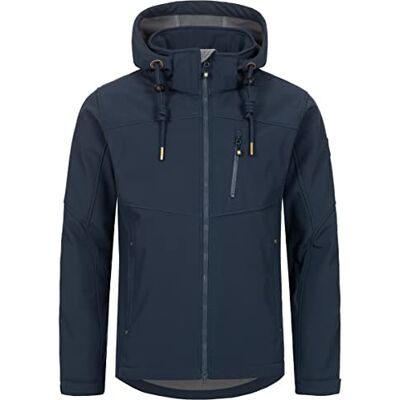 Ankerglut Softshelljacka för män med avtagbar huva, övergångsjacka, windbreaker #frihet Ankerglut Softshelljacka för män med avtagbar huva, övergångsjacka, windbreaker #frihet