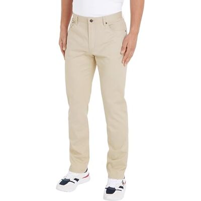 Tommy Hilfiger herr Denton bomull rak passform chinos, Beige (klassisk beige), 28W x 36L Tommy Hilfiger herr Denton bomull rak passform chinos, Beige (klassisk beige), 28W x 36L
