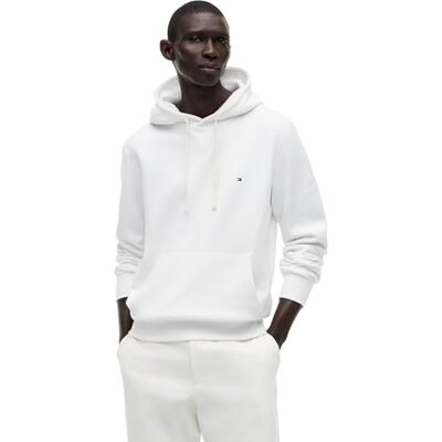 Tommy Hilfiger Huvtröja för män, Vit, XXL Tommy Hilfiger Huvtröja för män, Vit, XXL