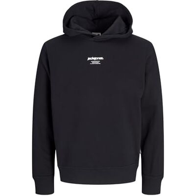 JACK & JONES Jcotarmac Camo Back Print Hood, svart, S JACK & JONES Jcotarmac Camo Back Print Hood, svart, S