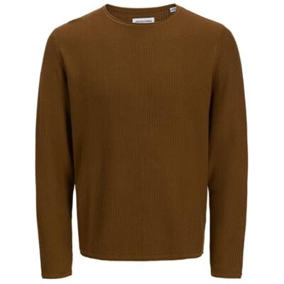 JACK & JONES Jjecooper Knit Crew Neck Noos, Munkar rock, S JACK & JONES Jjecooper Knit Crew Neck Noos, Munkar rock, S
