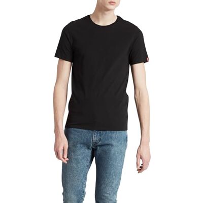 Levi's Big & Tall 2-Pack Tee T-Shirt herr, Black/ Black, 5XL Levi's Big & Tall 2-Pack Tee T-Shirt herr, Black/ Black, 5XL