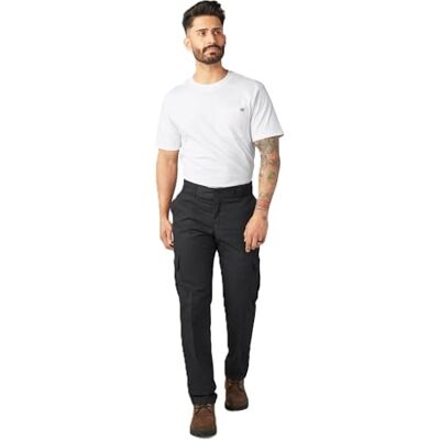 Dickies Herrbyxor från i cargostil, normal passform, rak modell, stretchig twill, stor storlek, Svart, 40W / 34L Dickies Herrbyxor från i cargostil, normal passform, rak modell, stretchig twill, stor storlek, Svart, 40W / 34L
