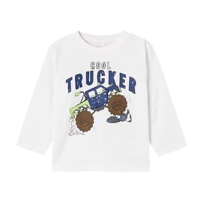 NAME IT pojkar Nmmstan Nreg Ls toppbox långärmad skjorta, Ljus vit, 104 NAME IT pojkar Nmmstan Nreg Ls toppbox långärmad skjorta, Ljus vit, 104