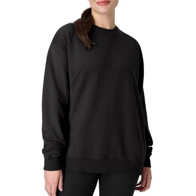 Hanes mäns original fleece, plagg färgad tröja, tröja med rund hals, Svart, XL Hanes mäns original fleece, plagg färgad tröja, tröja med rund hals, Svart, XL