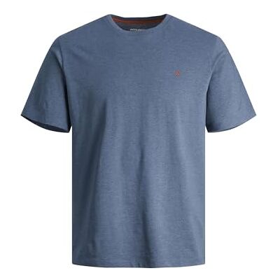 JACK & JONES Jjepaulos Tee Ss Crew Neck Noos, Denimblå, L JACK & JONES Jjepaulos Tee Ss Crew Neck Noos, Denimblå, L