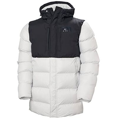 Helly Hansen herr Parkas Aktiv puffig lång jacka, Grå, XL Helly Hansen herr Parkas Aktiv puffig lång jacka, Grå, XL