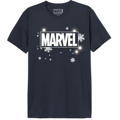 Marvel T-shirt herr, Marin, L Marvel T-shirt herr, Marin, L