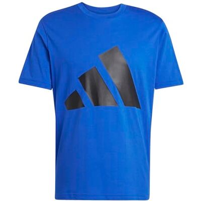 adidas För Män ESSENTIALS BIG LOGO SINGLE JERSEY TEE, team royal blue/black, L adidas För Män ESSENTIALS BIG LOGO SINGLE JERSEY TEE, team royal blue/black, L