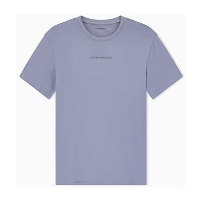 Giorgio Armani Herr stretch piquet rund hals t-shirt grå L anpassad passform passform, Grå, L Giorgio Armani Herr stretch piquet rund hals t-shirt grå L anpassad passform passform, Grå, L