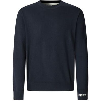 Pepe Jeans herr Andre Crew Neck Stickat, Blå (Dulwich Blue), XS, Blå (Dulwich blå), XS Pepe Jeans herr Andre Crew Neck Stickat, Blå (Dulwich Blue), XS, Blå (Dulwich blå), XS