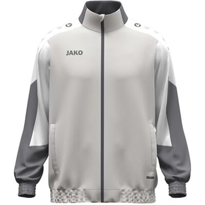 JAKO Unisex vävda jacka Dynamic, ljusgrå/vit/grå, 3XL JAKO Unisex vävda jacka Dynamic, ljusgrå/vit/grå, 3XL