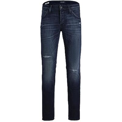 JACK & JONES Herr Jjiglenn Jjfox Ge 224 Noos 12201945 Jeans, Blå Denim, 33W / 34L JACK & JONES Herr Jjiglenn Jjfox Ge 224 Noos 12201945 Jeans, Blå Denim, 33W / 34L