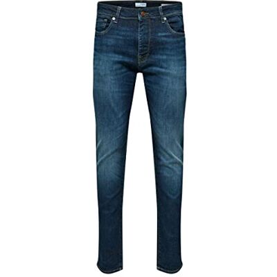 SELECTED HOMME Slim Fit Jeans Mörka, Mörkblå denim, 38W x 34L SELECTED HOMME Slim Fit Jeans Mörka, Mörkblå denim, 38W x 34L
