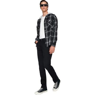Trendyol herr rak normal midja jeans, svart, 30 Trendyol herr rak normal midja jeans, svart, 30