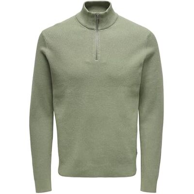 Only & Sons ONSPHIL REG 12 STRUC halvlång dragkedja stickad NOOS, VÄGROR, M Only & Sons ONSPHIL REG 12 STRUC halvlång dragkedja stickad NOOS, VÄGROR, M