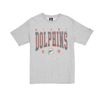 Miami Dolphins New Era keps NFL överdimensionerad t-shirt satin applikation lapp logotyp ljung grå unisex Miami Dolphins New Era keps NFL överdimensionerad t-shirt satin applikation lapp logotyp ljung grå unisex