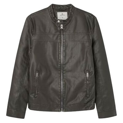Springfield Bikerjacka för män, Mörkbrun, XL Springfield Bikerjacka för män, Mörkbrun, XL