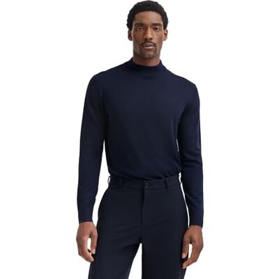 bugatti herr pullover polotröja silke, 390 marin, XL bugatti herr pullover polotröja silke, 390 marin, XL