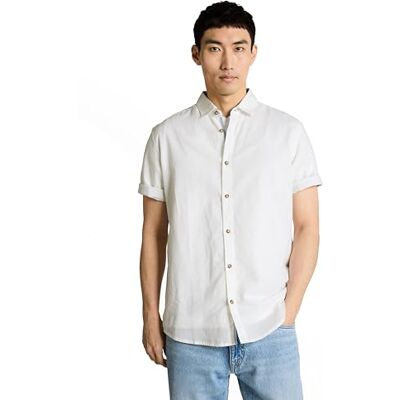 TOM TAILOR Herr 1049611 skjorta, 2000-vit, L TOM TAILOR Herr 1049611 skjorta, 2000-vit, L