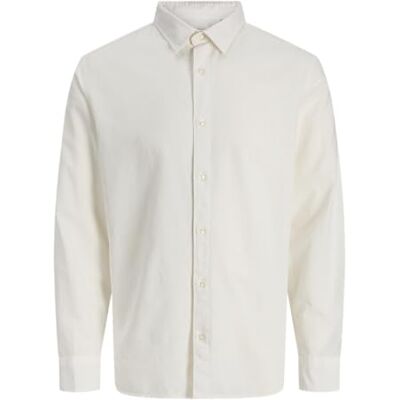 JACK & JONES Shirt Jjebreeze linneblandning T-shirt L/S Sn, vit, XL herr, Vit, XL JACK & JONES Shirt Jjebreeze linneblandning T-shirt L/S Sn, vit, XL herr, Vit, XL
