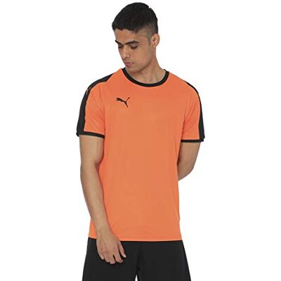 PUMA Herr LIGA Jersey t-shirt, guld vallmo Svart, XL PUMA Herr LIGA Jersey t-shirt, guld vallmo Svart, XL