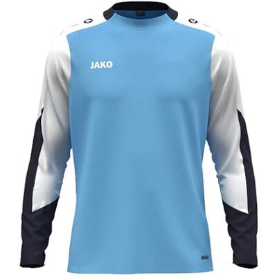 JAKO Unisex långärmad skjorta Dynamic, Skyblå/vit/marinblå, XL JAKO Unisex långärmad skjorta Dynamic, Skyblå/vit/marinblå, XL