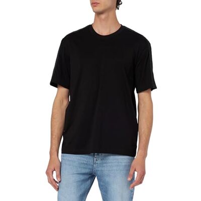 Giorgio Armani Herr liten broderad logotyp regular fit T-shirt T-shirt, svart, M Giorgio Armani Herr liten broderad logotyp regular fit T-shirt T-shirt, svart, M