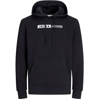 JACK & JONES JACK&JONES PLUS Jjecorp Logo Sweat Hood Play Noos Pls Huvtröja, Svart/tryck: play 5, 6XL JACK & JONES JACK&JONES PLUS Jjecorp Logo Sweat Hood Play Noos Pls Huvtröja, Svart/tryck: play 5, 6XL