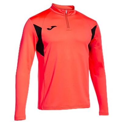 Joma Sweatshirt för män – Winner III – halv dragkedja, Fluor svart korall, 3XS Joma Sweatshirt för män – Winner III – halv dragkedja, Fluor svart korall, 3XS