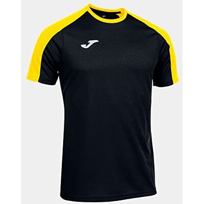 Joma Kortärmad Eco Championship T-shirt, svart/gul, 3XS Joma Kortärmad Eco Championship T-shirt, svart/gul, 3XS
