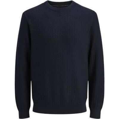JACK & JONES Jprcctravis Knit Crew Neck, natthimmel, XS JACK & JONES Jprcctravis Knit Crew Neck, natthimmel, XS