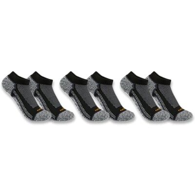 Carhartt Herr Force Midweight Sock 3-pack, Svart, XL Carhartt Herr Force Midweight Sock 3-pack, Svart, XL