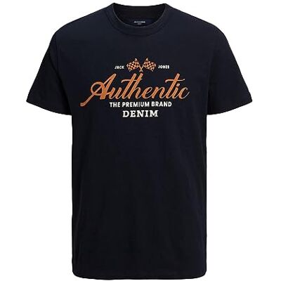 JACK & JONES Men's Jprbluhenry Ss Tee Crew Neck T-shirt, natthimmel, S JACK & JONES Men's Jprbluhenry Ss Tee Crew Neck T-shirt, natthimmel, S